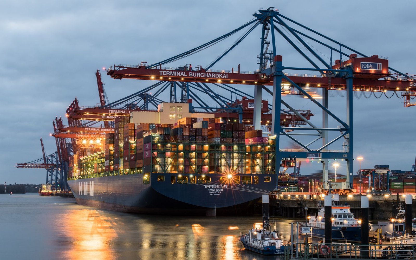 Cargo ship carrying containers, illustrating UK to EU export trade after Brexit